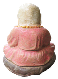 Praying Monk in cement, Size H10, L8, W7 cm. Price Exwork 26.000 IDR. Price FOB 1,90 usd excl packing, art. code: CP122. Back