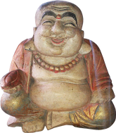 Happy Buddha. Size H36 cm. Price Exwork 83.750 IDR. Price FOB 7,10 usd excl packing. Order code CP064.