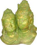 Shiva & Parwati in cement. Size H30 cm. Price Exwork 137.500 IDR. Price FOB 10,50 usd excl packing. Art. code: CP066.