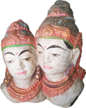Shiva & Parwati in cement. Size H30 cm. Price Exwork 137.500 IDR. Price FOB 10,50 usd excl packing. Art. code: CP067.