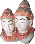 Shiva & Parwati in cement. Size H30 cm. Price Exwork 137.500 IDR. Price FOB 10,50 usd excl packing. Art. code: CP067.
