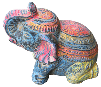 Elephant in cement. Size H20, L22, W13 cm. Price Exwork 48.000 IDR. Price FOB 3,85 usd excl packing. Art. code: CP068.