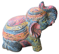 Elephant in cement. Size H20, L22, W13 cm. Price Exwork 48.000 IDR. Price FOB 3,85 usd excl packing. Art. code: CP068.