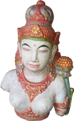 Dewi Tara Torso in cement. Size H50 cm. Price Exwork 275.000 IDR. Price FOB 21,75 usd excl packing. Art. code: CP083.