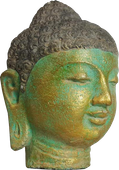 Buddha head in cement. Size H10, L7, W7 cm. Price Exwork 24.000 IDR. Price  FOB 1,75 usd excl packing, art. code CP102C. Size H12, L9, W8 cm. Price Exwork 30.000 IDR. Price  FOB 2,20 usd excl packing, art. code CP103C. Size H15, L10, W9 cm. Price Exwork 36.000 IDR. Price  FOB 2,70 usd excl packing, art. code CP104C.