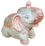 Elephant in cement. Size H10, L13, W8 cm. Price Exwork 30.000 IDR. Price FOB 2,25 usd excl packing. Art. code: CP107.