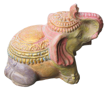 Elephant in cement. Size H20, L22, W13 cm. Price Exwork 48.000 IDR. Price FOB 3,85 usd excl packing. Art. code: CP108.