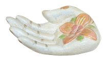 Incense hand in cement. Size H5, L15, W9 cm. Price Exwork 30.000 IDR. Price FOB 2,20 usd excl packing. Art. code: CP109.