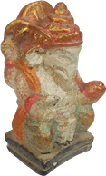Ganesha in cement. Size H8, L4, L4.5 cm. Price Exwork 20.400 IDR. Price FOB 1,45 usd excl packing. Art. code: CP112.