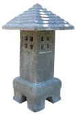 Garden Lantern Lavastone GL02. Size H60cm, L30cm, W30cm. 