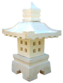 Garden  Lantern Limestone GL04. Size H65cm, L39, W39 cm. 