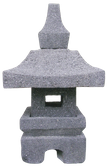 GL11. Size H38cm, L25cm, W25cm. Garden Lantern Lavastone 