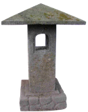 Garden Lantern Lavastone GL14. Size H50cm.