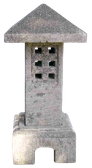Garden Lantern Lavastone GL15. Size H45cm.