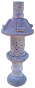 GardenLantern Lavastone GL28. Size H100cm.