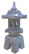 GardenLantern Lavastone GL30. Size H65cm, L35cm, W35cm. 