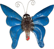 Recycle metal butterfly windshime. Art. code: ZRM016. Size H54 cm. Price FOB 13,70 usd. Windshime butterfly looks the same as the other windshimes. Here just show how the butterfly looks like.