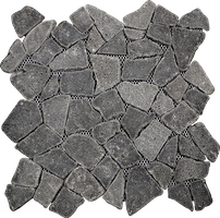 Puzzle Mosaic Black Lava stone – Order code: PZMI-01-W
