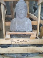 Sitting Buddha Japan Riverstone. Size: H50, L35, W25 cm. Art. code BS037. Price Exwork 99,00 usd, Price FOB 102,50 usd. Port Semarang Indonesia.