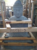 Sitting Buddha Japan Riverstone. Size: H75, L50, W35 cm. Art. code BS038. Price Exwork 132,00 usd, Price FOB 140.00 usd. Port Semarang Indonesia.