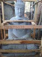 Sitting Buddha Japan Riverstone. Size: H100, L60, W50 cm. Art. code BS039. Price Exwork 247,00 usd, Price FOB 265,00 usd. Port Semarang Indonesia.