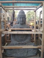 Sitting Buddha Japan Natural Stone (Basanite). Size: H125, L70, W55 cm. Art. code BS119. Price Exwork 143,00 usd, Price FOB 169,00 usd. Port Semarang Indonesia.