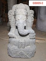 Ganesha Green stone. Art. code GS005. Size H 50, L30, W35cm. Weight 53 kg. Price Exwork 38 usd, Price FOB 41,33 usd.