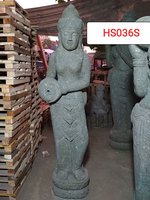 Standing Dewi Green stone. Art. code HS036S. Size H 150, L30, W35cm. Weight 127 kg. Price Exwork 65 usd, Price FOB 75,43 usd.