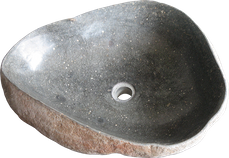 Washbasin riverstone. Size Medium aprox. 60x50x15 cm. Code WRL. Price FOB 36,50 usd.