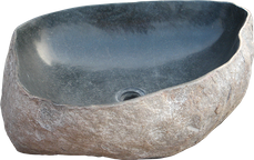 Washbasin riverstone. Size Medium aprox. 60x50x15 cm. Code WRL. Price FOB 36,50 usd.