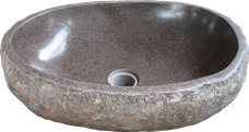 Washbasin riverstone. Size Medium aprox. 50x40x15 cm. Code WRM. Price FOB 28 usd.