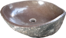 Washbasin riverstone. Size Medium aprox. 50x40x15 cm. Code WRM. Price FOB 28 usd.