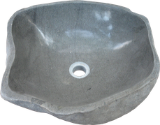 Washbasin riverstone. Size Medium aprox. 50x40x15 cm. Code WRM. Price FOB 28 usd.