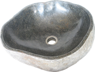 Washbasin riverstone. Size Medium aprox. 40x35x15 cm. Code WRS. Price FOB 21,50 usd.