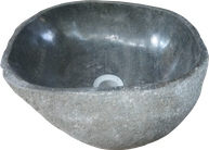 Washbasin riverstone. Size Medium aprox. max 35x35x15 cm. Code WRXS. Price FOB 19,00 usd.