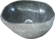 Washbasin riverstone. Size Medium aprox. max 35x35x15 cm. Code WRXS. Price FOB 19,00 usd.