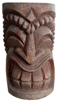 Tiki Coconut statue H 50cm, Diameter 25-27cm. Art. code TC019. Price FOB 14,75 usd.Tiki Coconut statue H 100cm, Diameter 25-27cm. Art. code TC020. Price FOB 25,25 usd. 