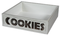 Wooden box (MDF) 1628– Size H6cm, L21,5cm, W21,5cm. Text on 2 sides.