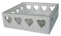 Wooden box (MDF) 1633– Size H6cm, L18,5cm, W18,5cm. Text on 2 sides. 