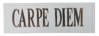 Wooden sign (MDF) “CARPE DIEM”1642. Comes with natural string for hanging. Size H10cm, L30cm, W1cm. 