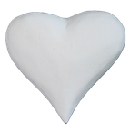 Wooden Heart 1653—Size H7cm, L7cm. 