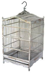 Bamboo birdcage set. Art. Code WW010. Size cages: 27x27x47, 32x32x52, 36x36x57cm. Set of 3pcs.