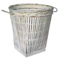Bamboo basket Laundry. Art. Code WW006. Size basket: H41cm, D39cm.