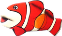 Art. code ZM007. Magnet animal wood Nemo 2. Size L 7,5 cm H 4,5 cm. Price FOB 0,28 usd.
