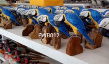Painted wooden bird. Art. code PWB012. Size H 18cm. Price FOB